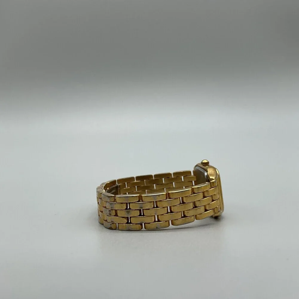 Daniel Mink Womens Watch 20mm White Dial Gold Tone Bracelet New Battery 5.75